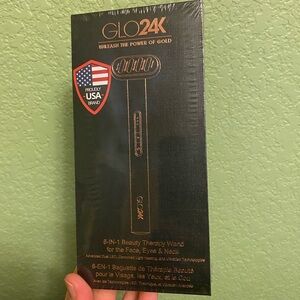 GLO24K Beauty Therapy Wand 6-in-1 Red and Blue Light